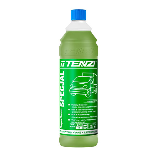 TENZI A03/001 - 1l - Super Green Specjal - Mycie silników i karoserii pojazdów dostawczych, ciężarowych, plandek – aktywna piana
